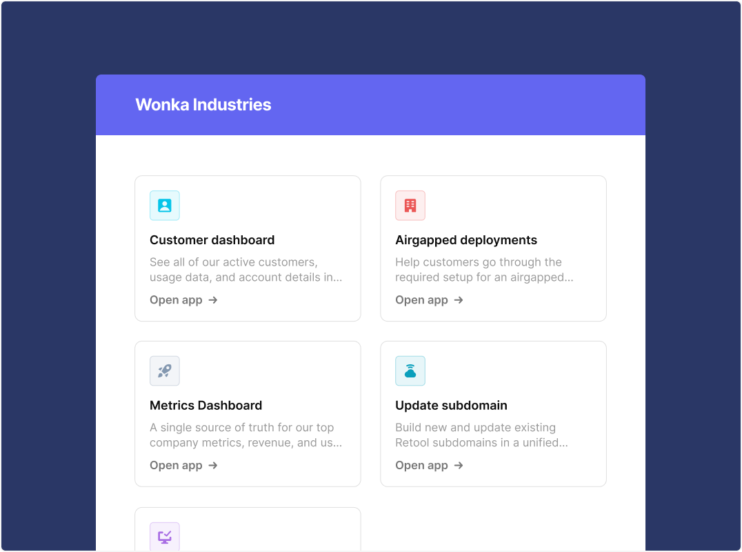 Customer dashboard