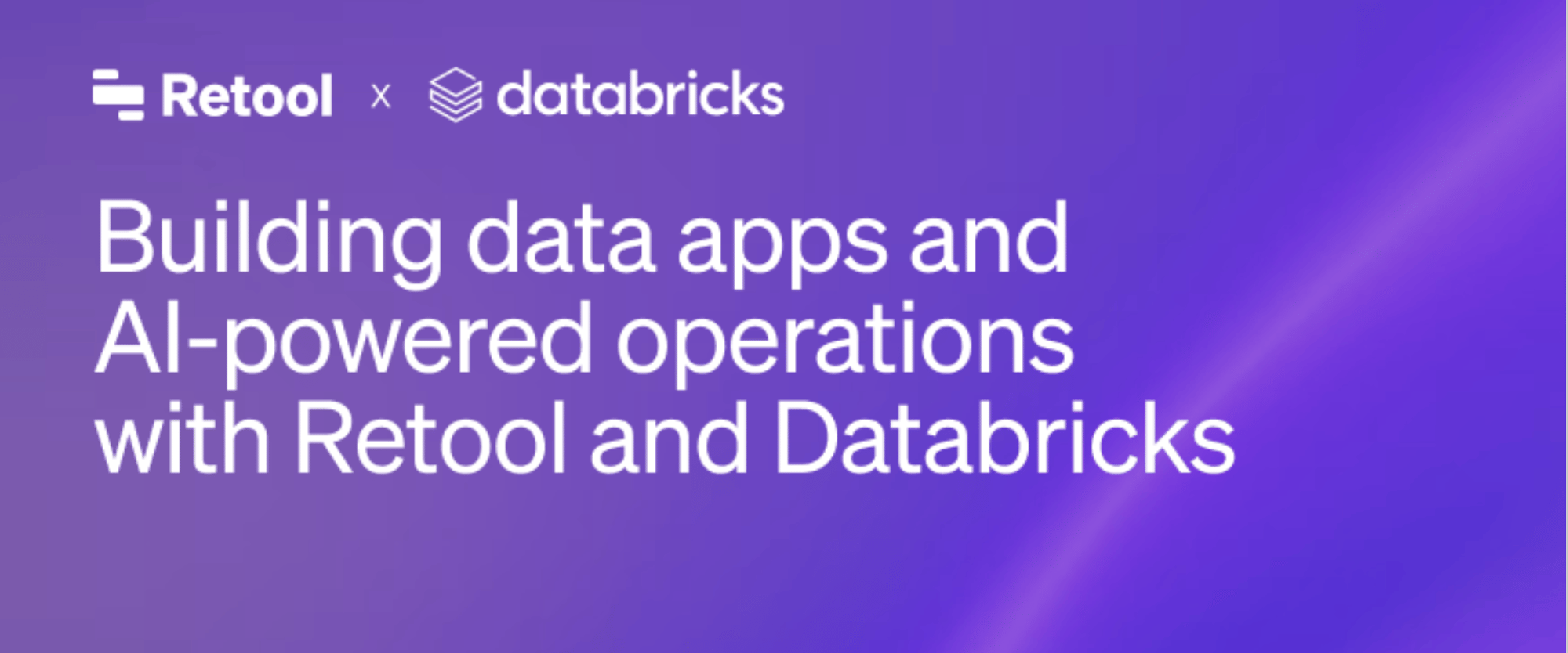 Building data apps with Retool and Databricks